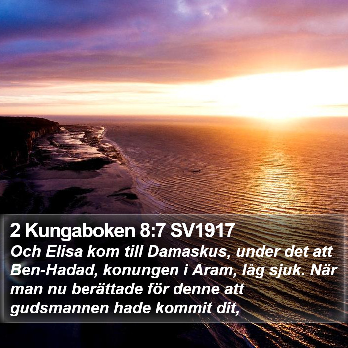 2 Kungaboken 8:7 SV1917 Bible Study