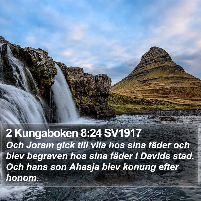 2 Kungaboken 8:24 SV1917 Bible Study