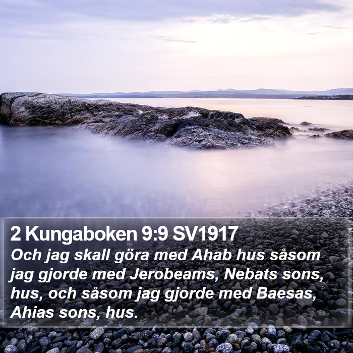 2 Kungaboken 9:9 SV1917 Bible Study