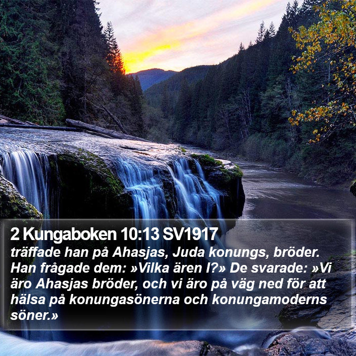 2 Kungaboken 10:13 SV1917 Bible Study