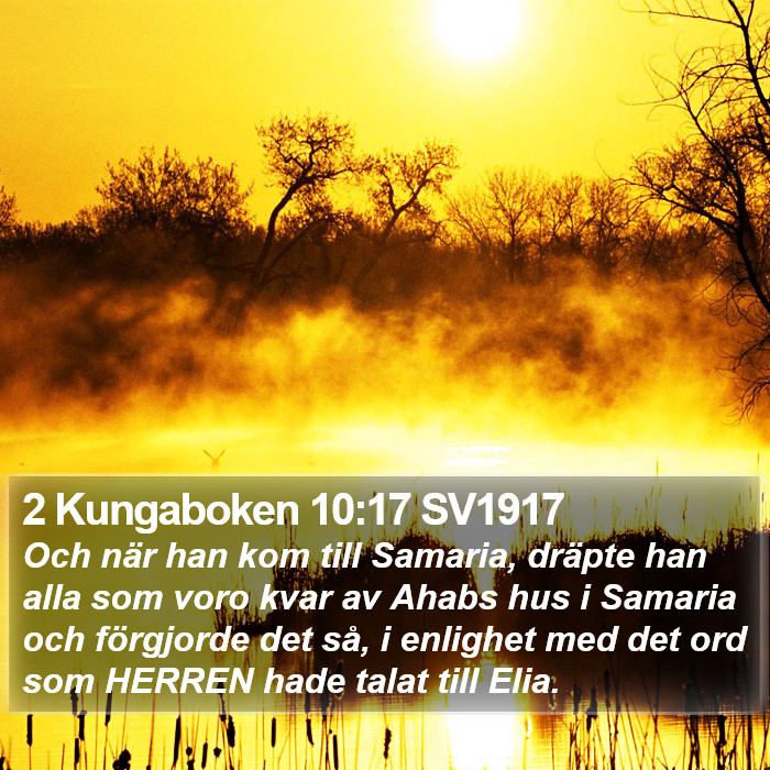 2 Kungaboken 10:17 SV1917 Bible Study