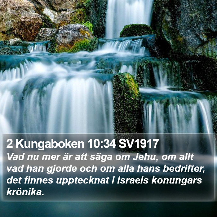 2 Kungaboken 10:34 SV1917 Bible Study