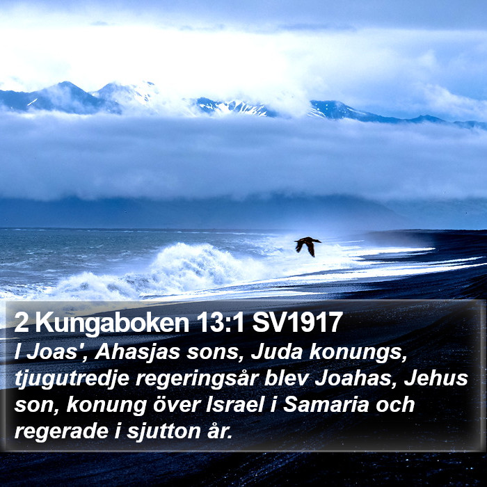 2 Kungaboken 13:1 SV1917 Bible Study