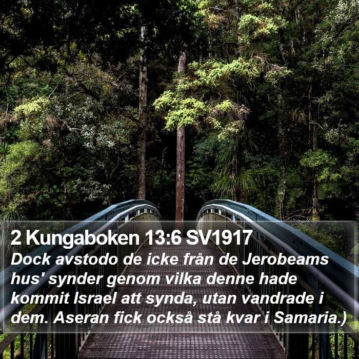 2 Kungaboken 13:6 SV1917 Bible Study