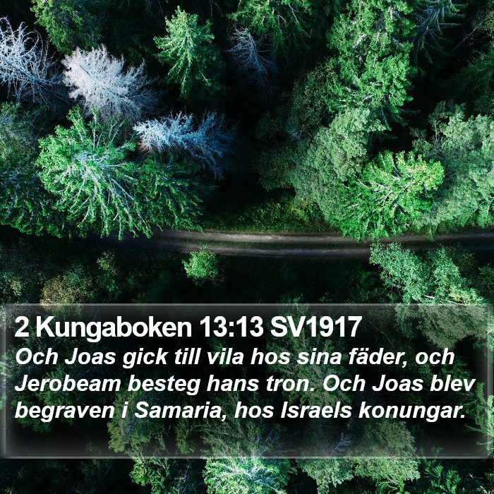 2 Kungaboken 13:13 SV1917 Bible Study