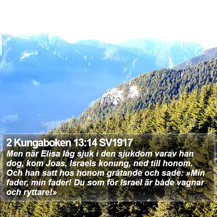 2 Kungaboken 13:14 SV1917 Bible Study