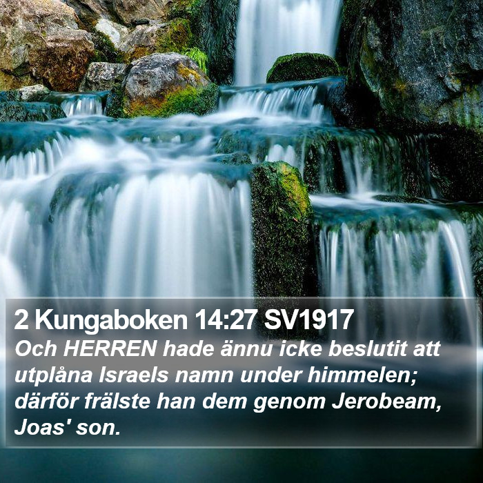 2 Kungaboken 14:27 SV1917 Bible Study