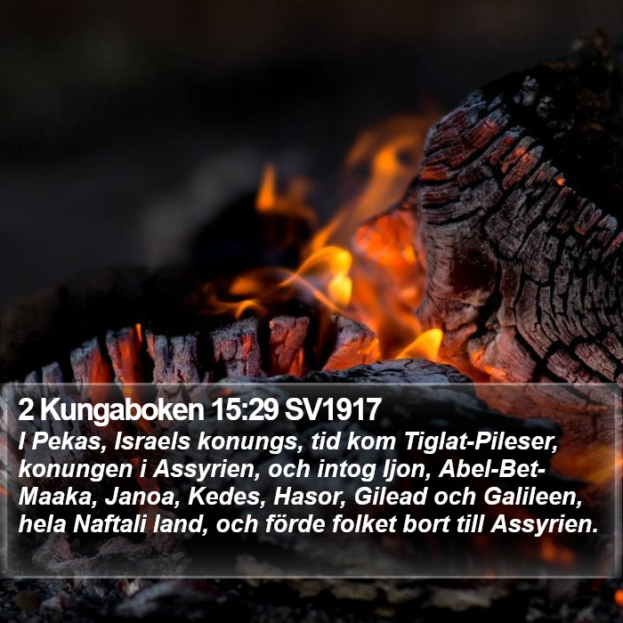 2 Kungaboken 15:29 SV1917 Bible Study