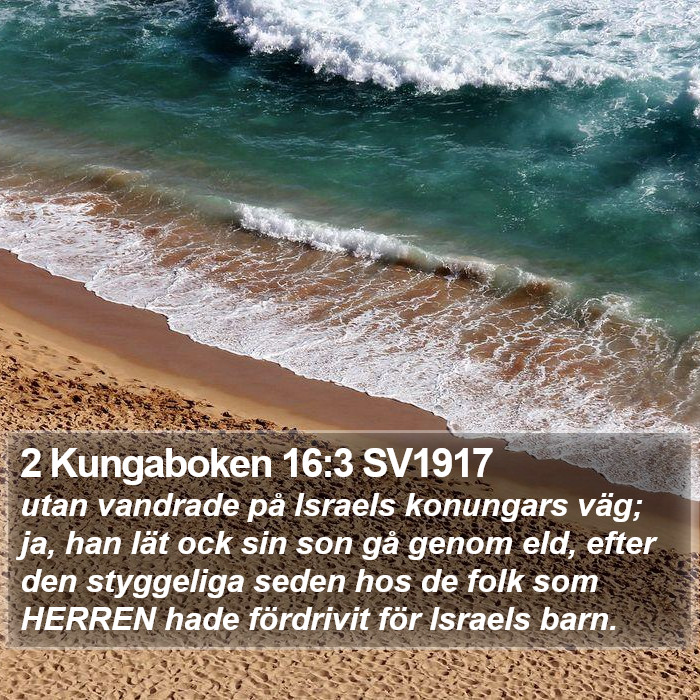 2 Kungaboken 16:3 SV1917 Bible Study