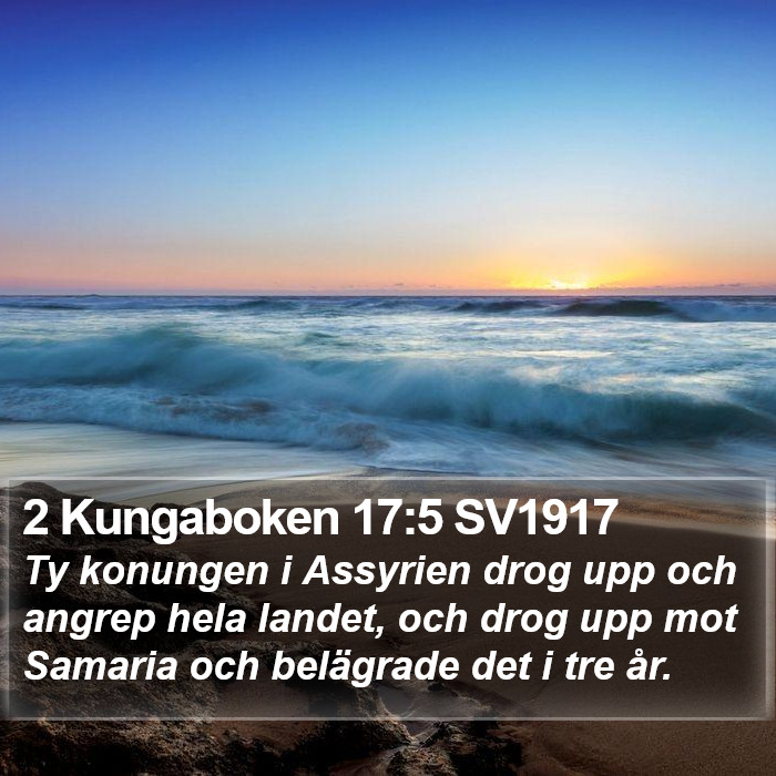 2 Kungaboken 17:5 SV1917 Bible Study