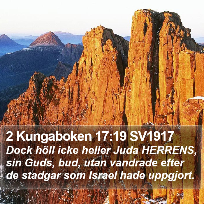 2 Kungaboken 17:19 SV1917 Bible Study
