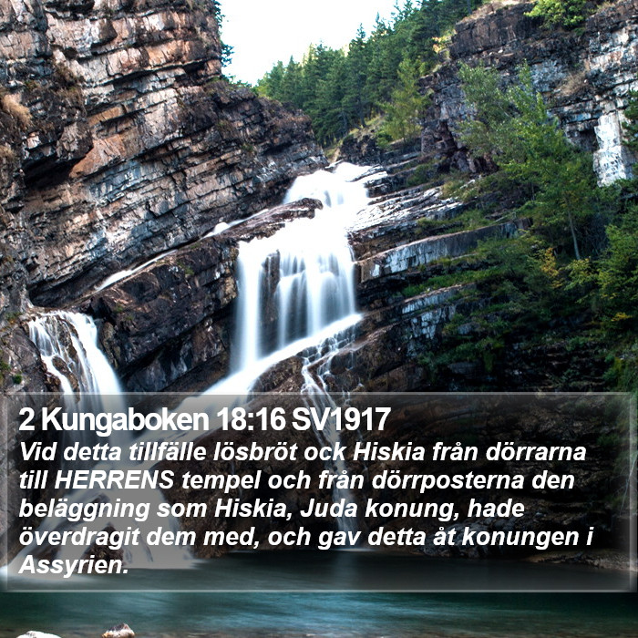 2 Kungaboken 18:16 SV1917 Bible Study