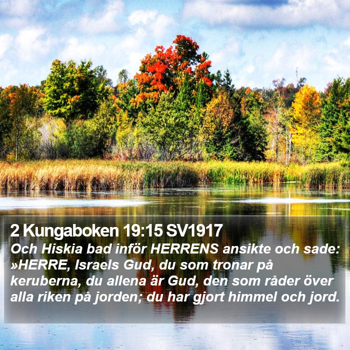 2 Kungaboken 19:15 SV1917 Bible Study