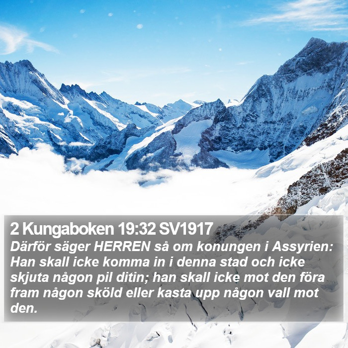 2 Kungaboken 19:32 SV1917 Bible Study