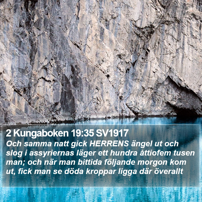 2 Kungaboken 19:35 SV1917 Bible Study