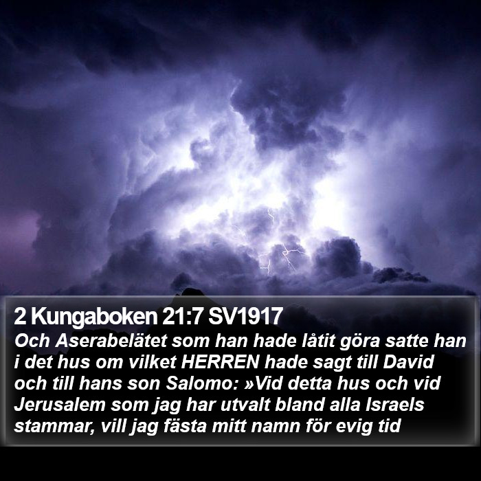 2 Kungaboken 21:7 SV1917 Bible Study