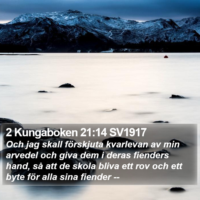 2 Kungaboken 21:14 SV1917 Bible Study