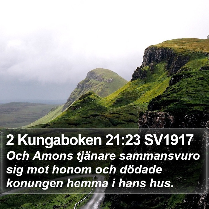 2 Kungaboken 21:23 SV1917 Bible Study