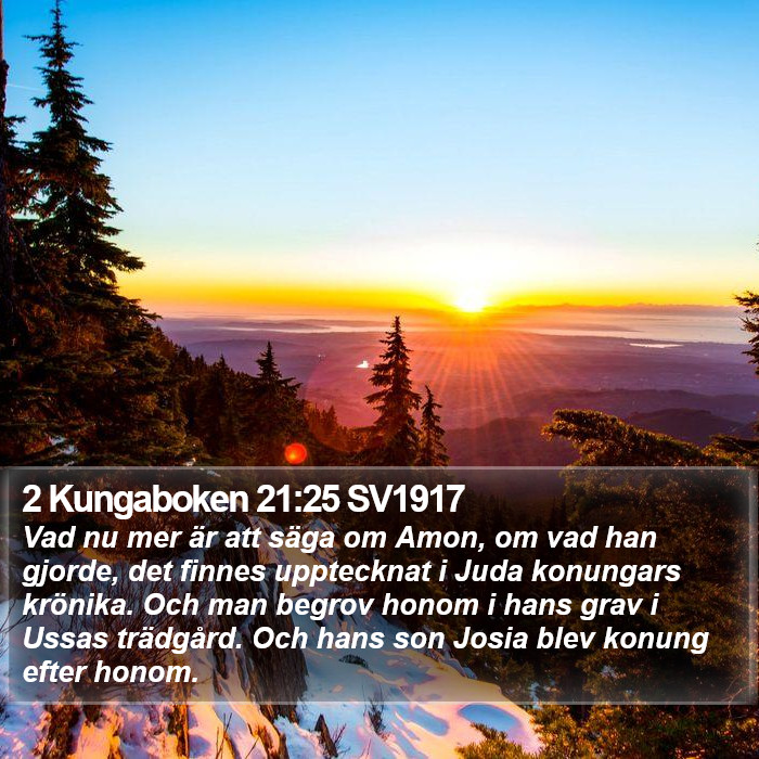 2 Kungaboken 21:25 SV1917 Bible Study