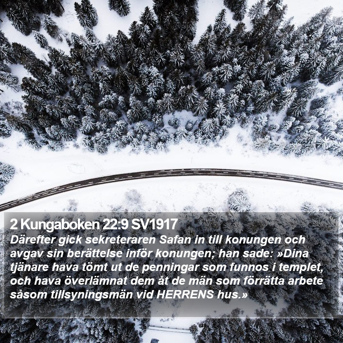 2 Kungaboken 22:9 SV1917 Bible Study