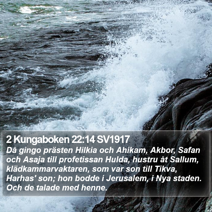 2 Kungaboken 22:14 SV1917 Bible Study