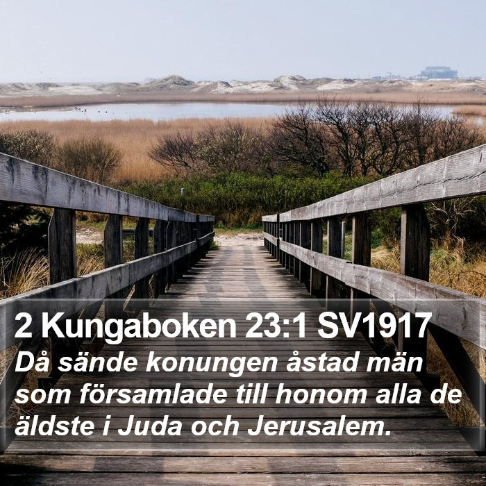 2 Kungaboken 23:1 SV1917 Bible Study