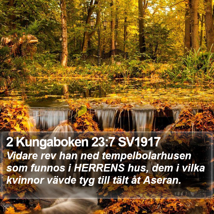 2 Kungaboken 23:7 SV1917 Bible Study