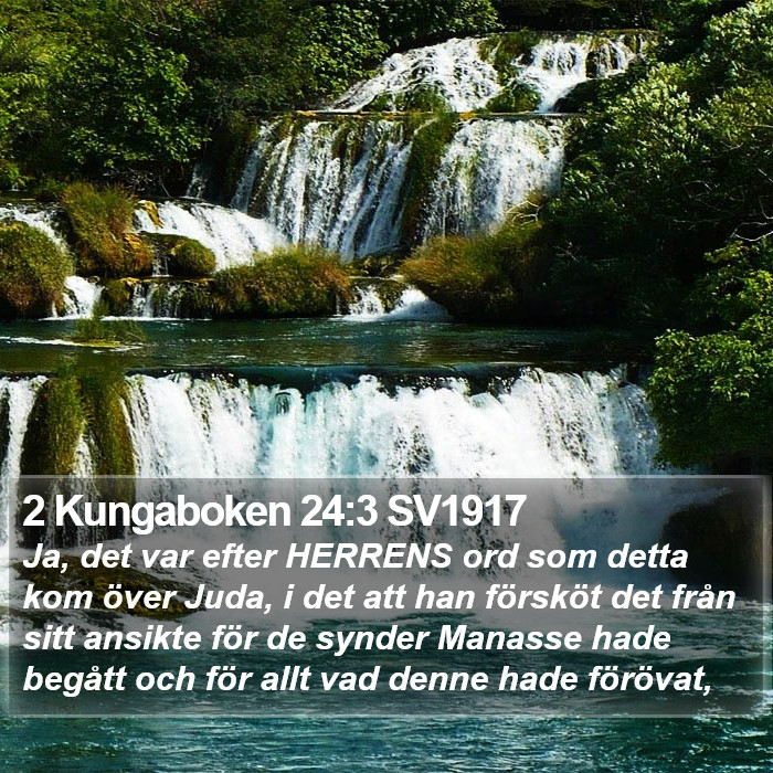 2 Kungaboken 24:3 SV1917 Bible Study