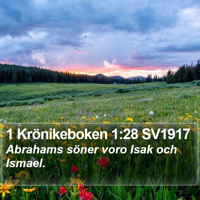 1 Krönikeboken 1:28 SV1917 Bible Study