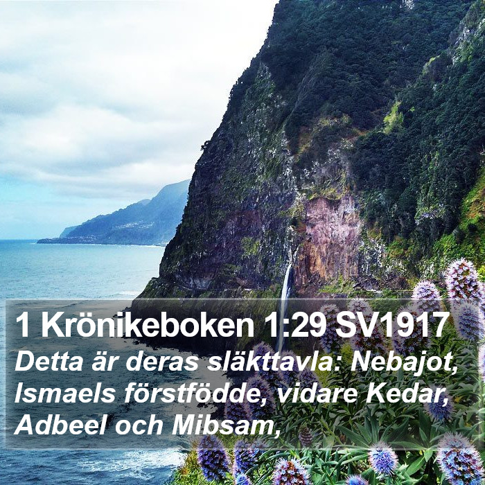 1 Krönikeboken 1:29 SV1917 Bible Study