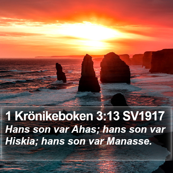 1 Krönikeboken 3:13 SV1917 Bible Study