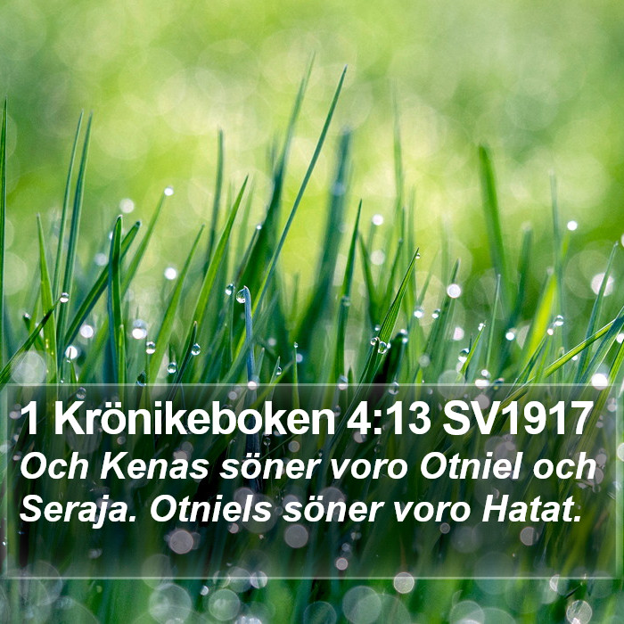 1 Krönikeboken 4:13 SV1917 Bible Study
