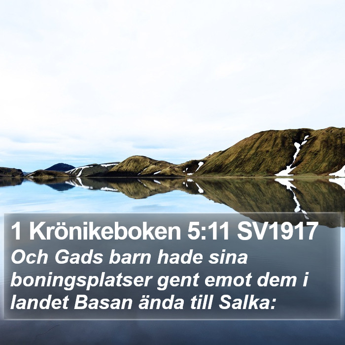1 Krönikeboken 5:11 SV1917 Bible Study