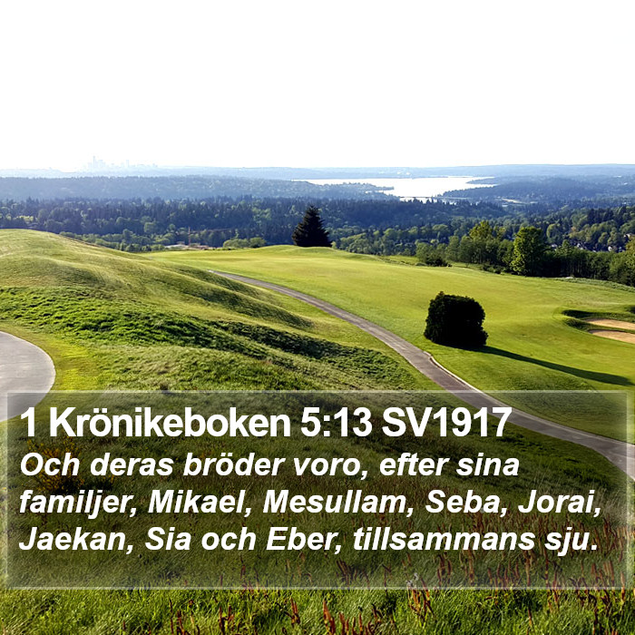 1 Krönikeboken 5:13 SV1917 Bible Study