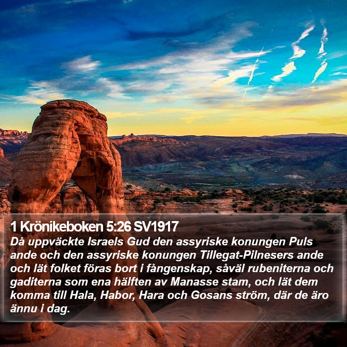 1 Krönikeboken 5:26 SV1917 Bible Study