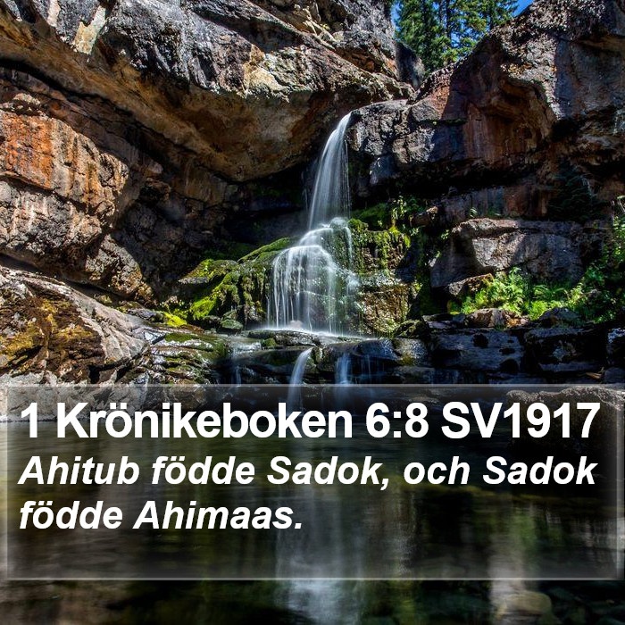 1 Krönikeboken 6:8 SV1917 Bible Study