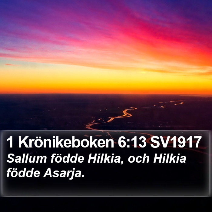 1 Krönikeboken 6:13 SV1917 Bible Study