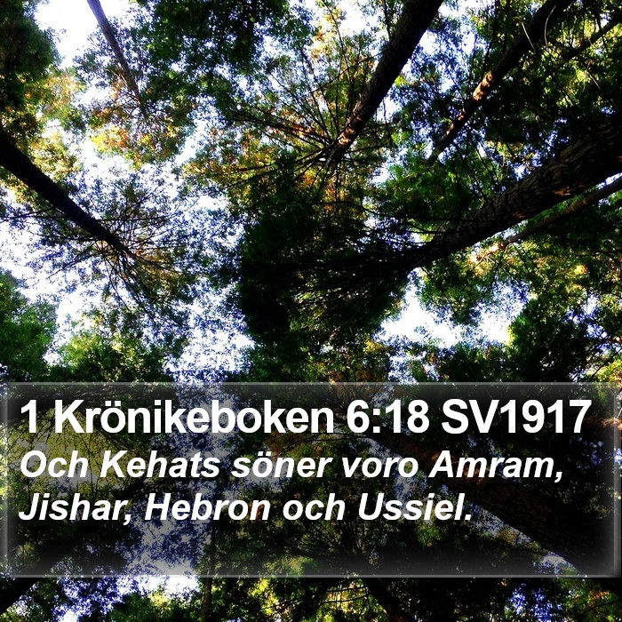 1 Krönikeboken 6:18 SV1917 Bible Study