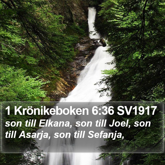 1 Krönikeboken 6:36 SV1917 Bible Study