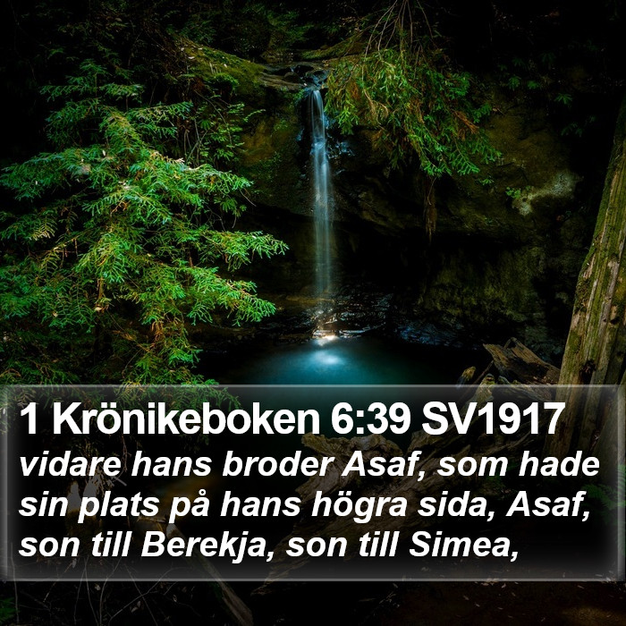 1 Krönikeboken 6:39 SV1917 Bible Study
