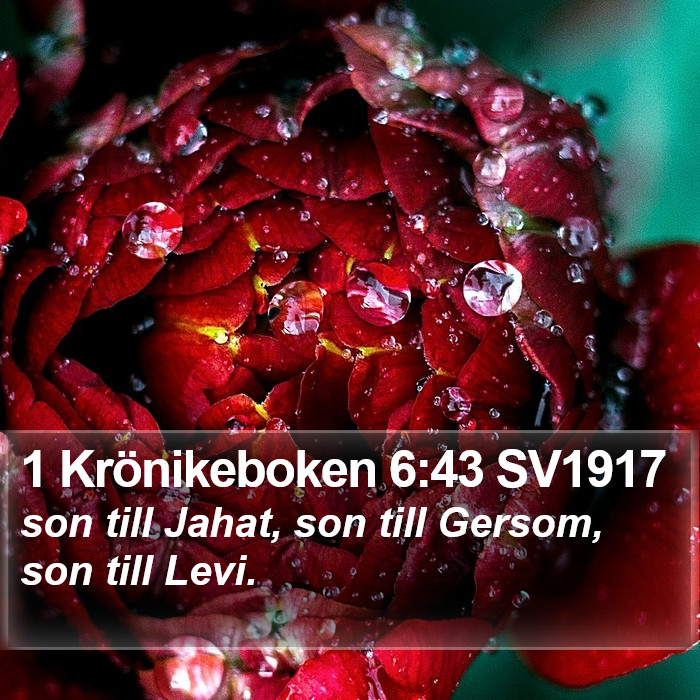 1 Krönikeboken 6:43 SV1917 Bible Study