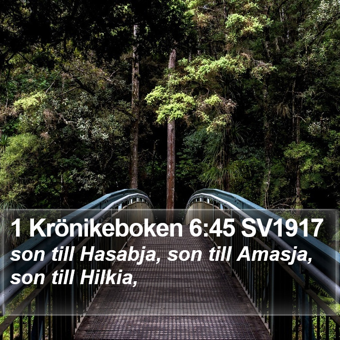 1 Krönikeboken 6:45 SV1917 Bible Study