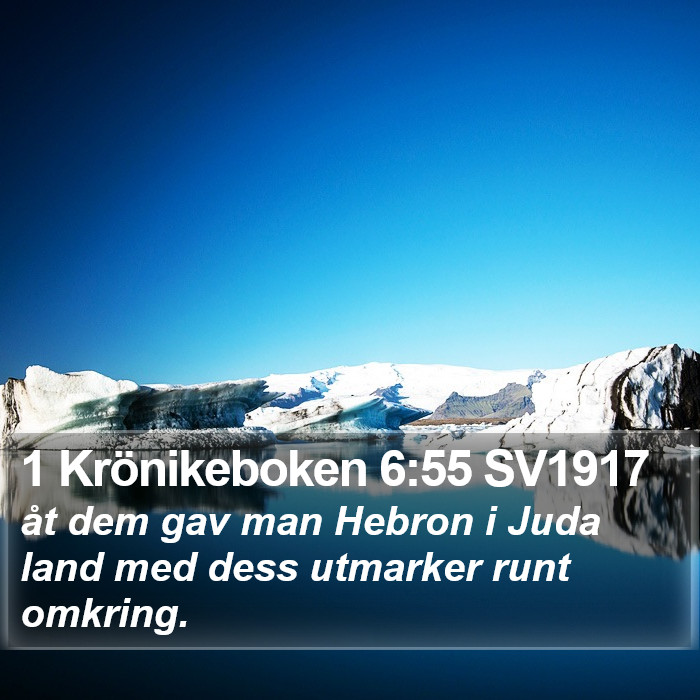 1 Krönikeboken 6:55 SV1917 Bible Study