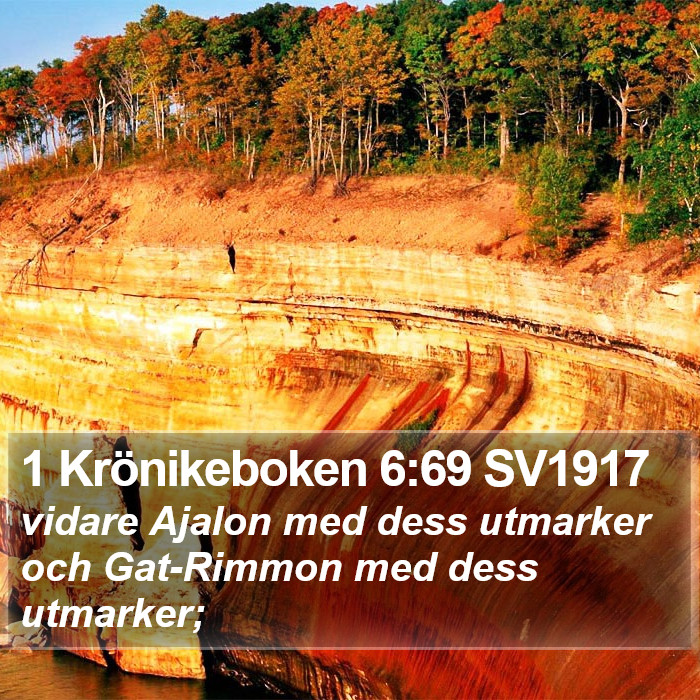 1 Krönikeboken 6:69 SV1917 Bible Study