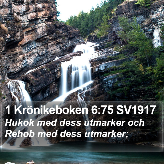 1 Krönikeboken 6:75 SV1917 Bible Study