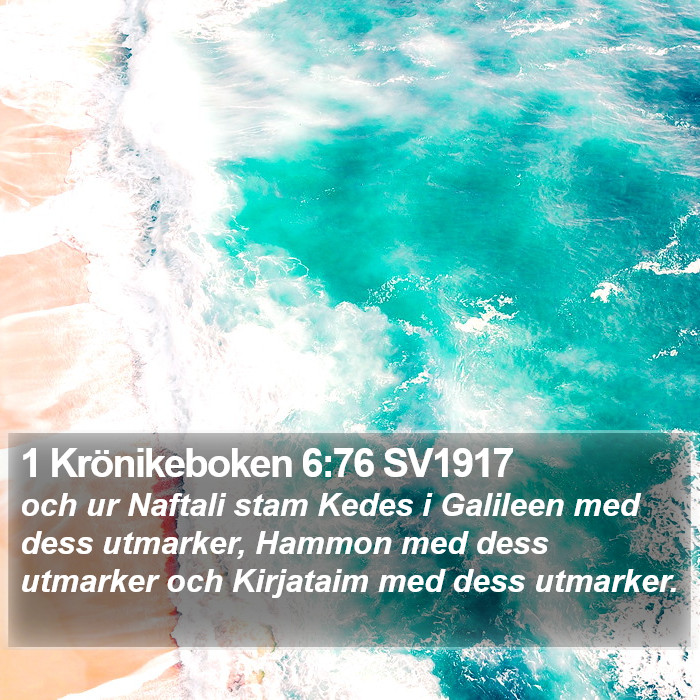 1 Krönikeboken 6:76 SV1917 Bible Study