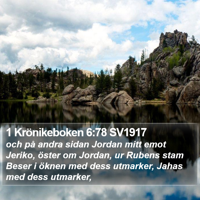 1 Krönikeboken 6:78 SV1917 Bible Study