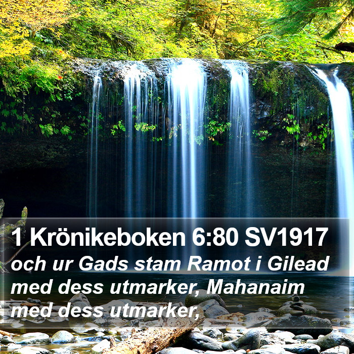 1 Krönikeboken 6:80 SV1917 Bible Study