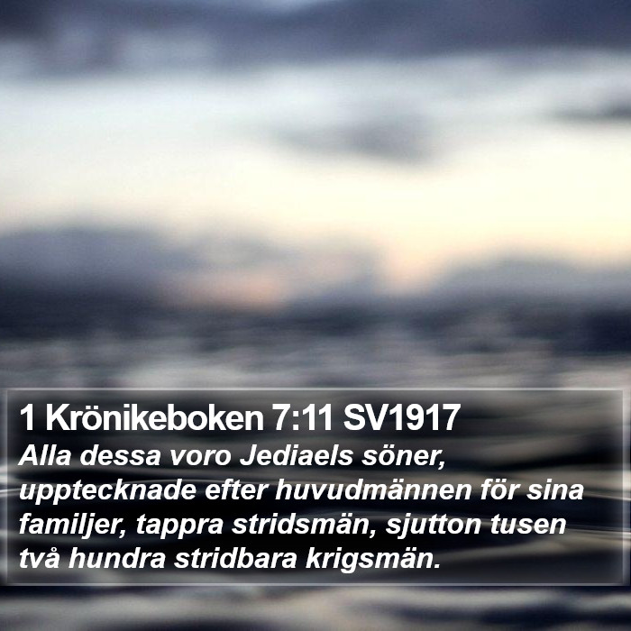 1 Krönikeboken 7:11 SV1917 Bible Study