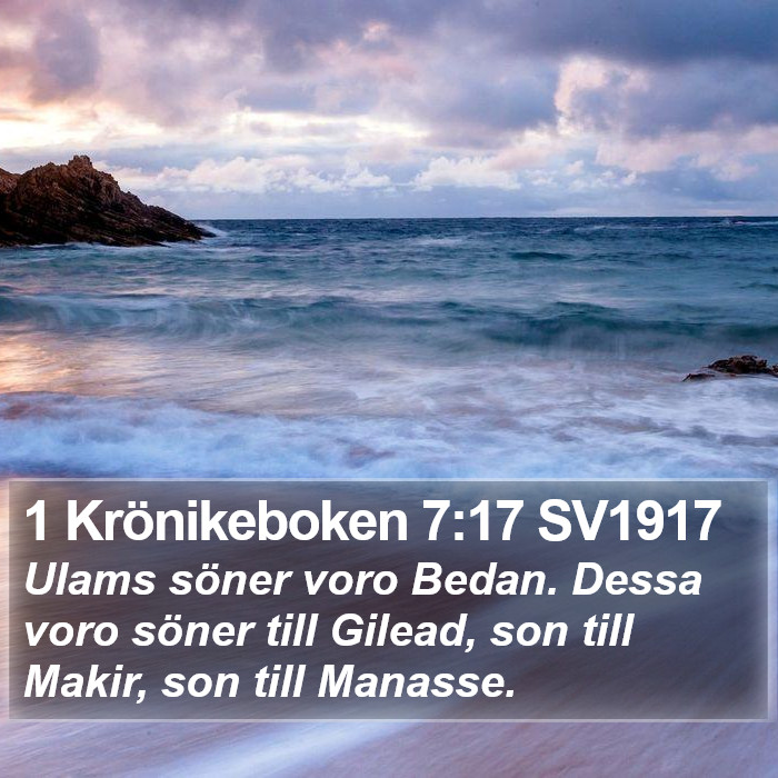 1 Krönikeboken 7:17 SV1917 Bible Study